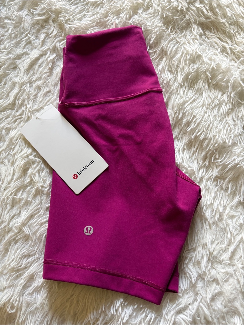 lululemon athletica High-Rise Fuchsia Bike Shorts - NWT